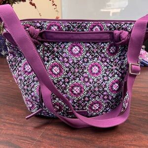 Vera Bradley Purple Floral Shoulder Bag